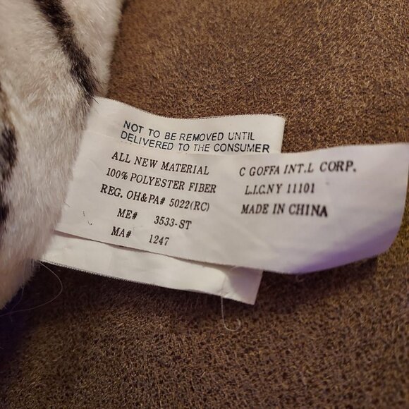 Plush White Tiger Cub Bengal Shalom Toy Co 14" Jungle Realistic Stuffed Animal - Picture 11 of 16